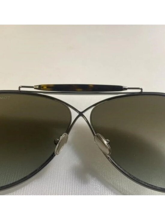 New Tom Ford Unisex Holden Brown Gradient Pilot  Sunglasses FT0818 08G main image 11